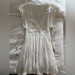 Free People White Flowy Dress